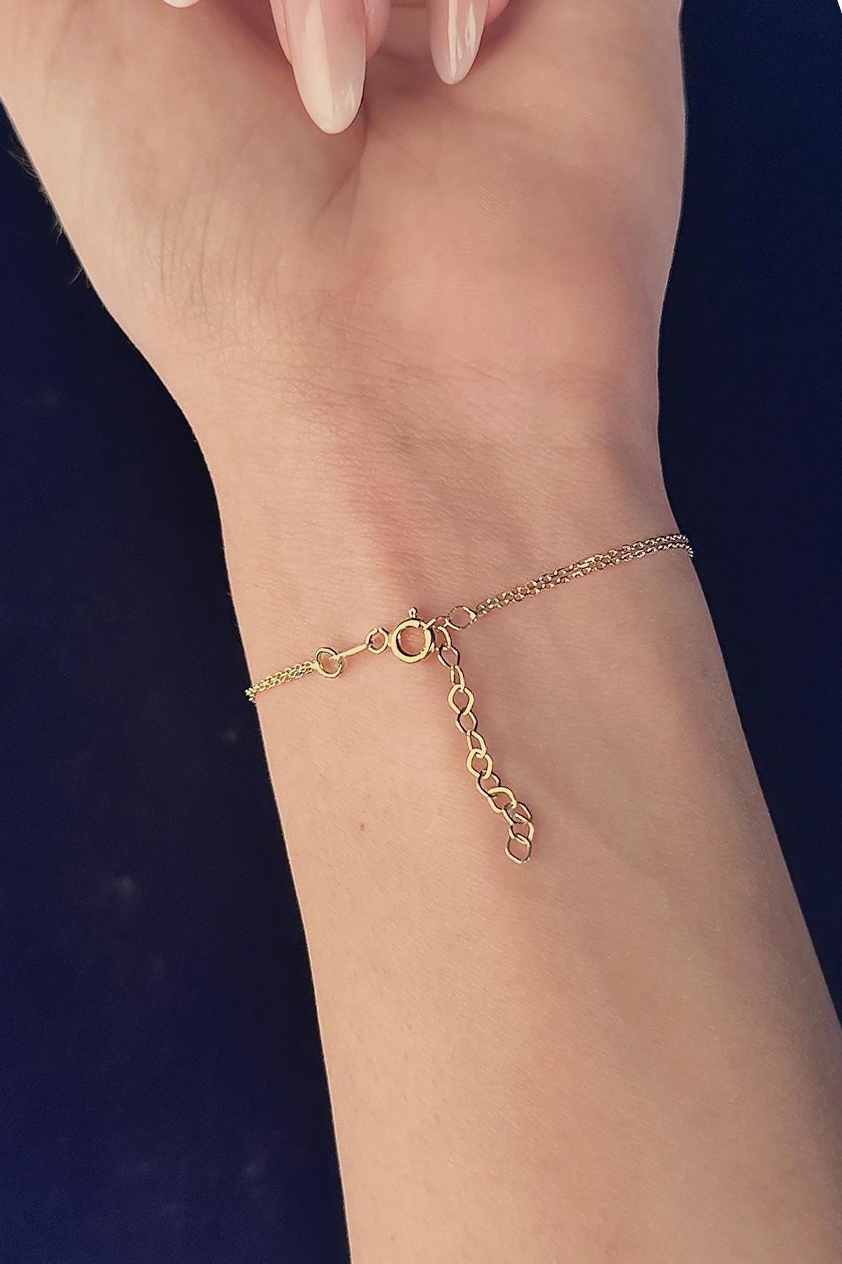 14ct Gold Dragonfly Bracelet-1