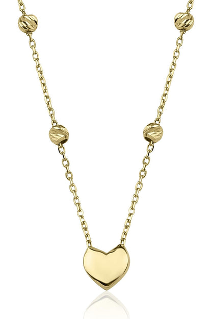 14ct Gold Heart Dorica Necklace-2