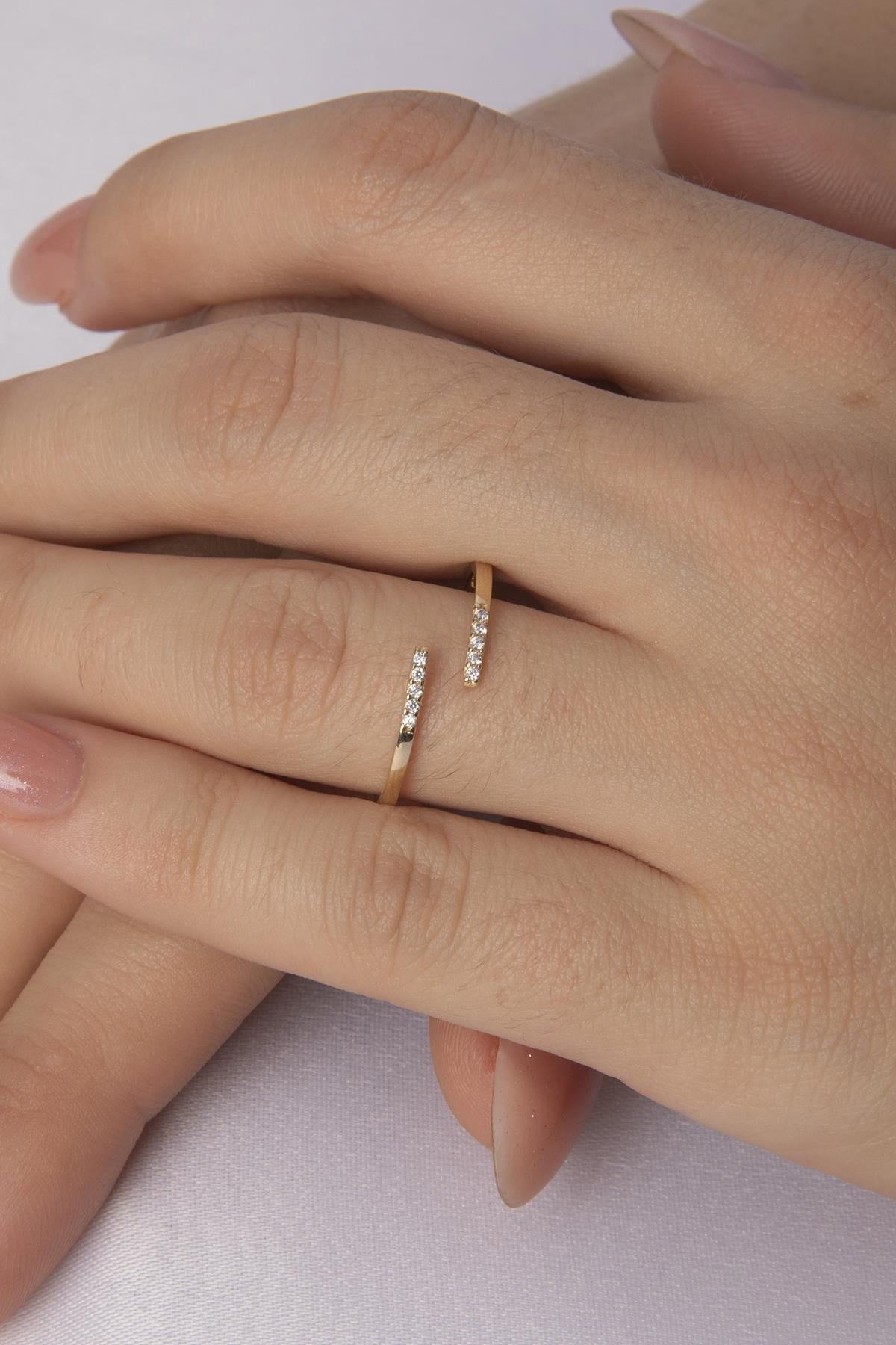 14ct Gold Tina Ray Ring-4